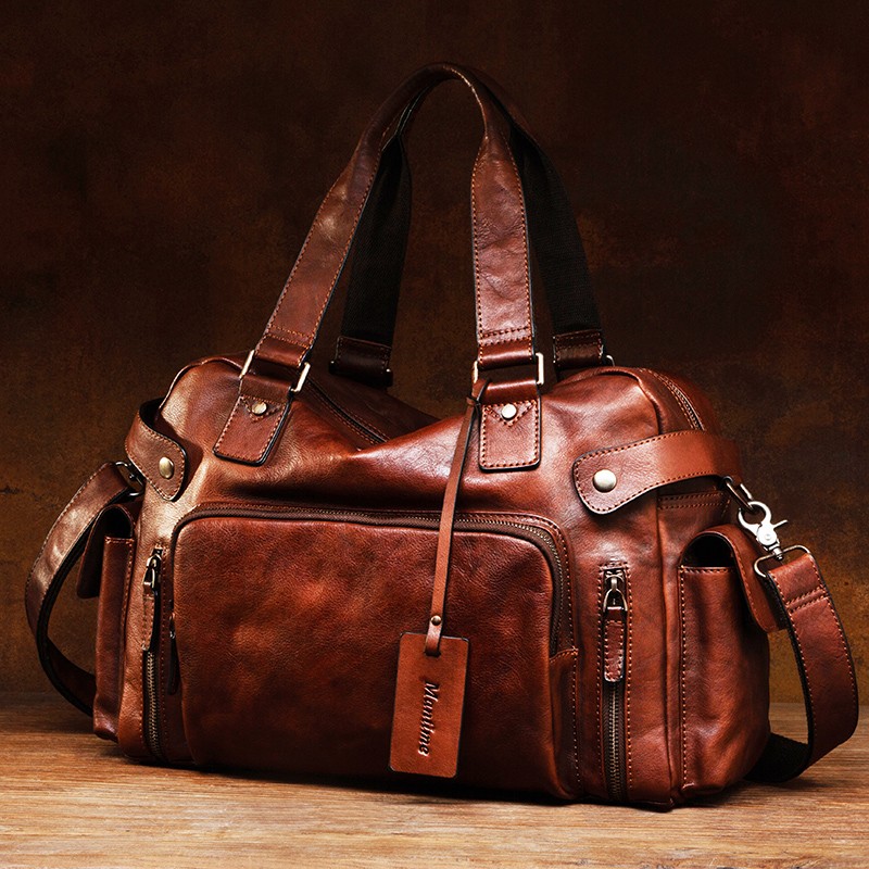 Canvas Backpack Casual - Винтажная мужская сумка из ласти кожи