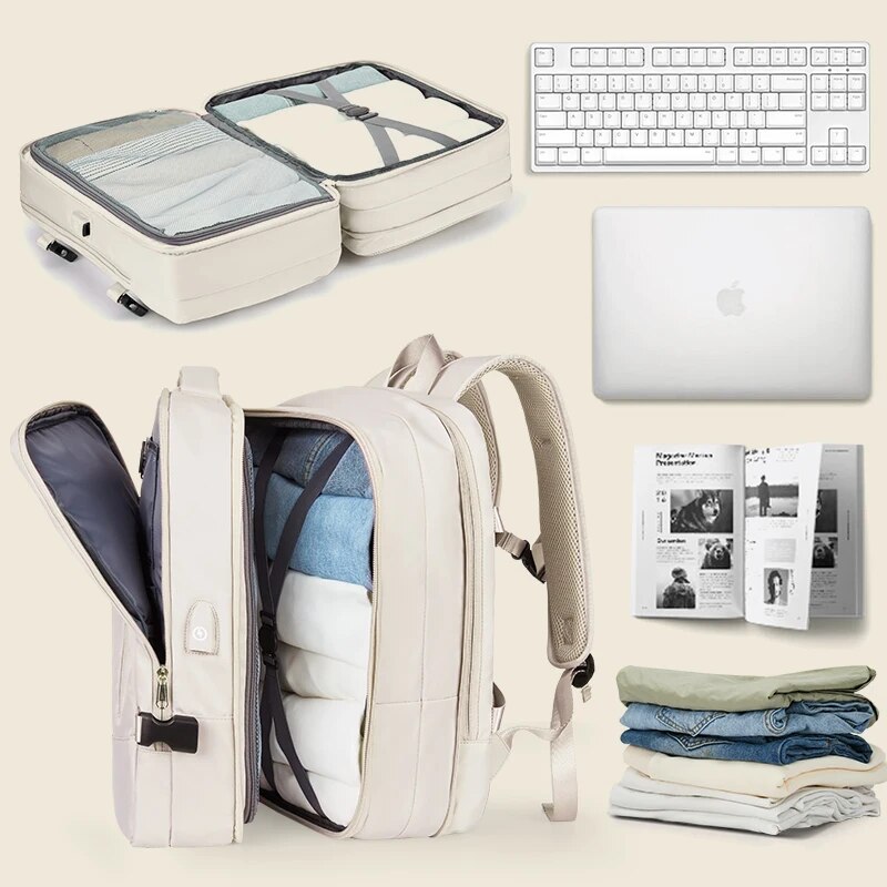 Travel Backpack Anti Theft - Женский дорожный рюкзак Likros, расширяемый походный