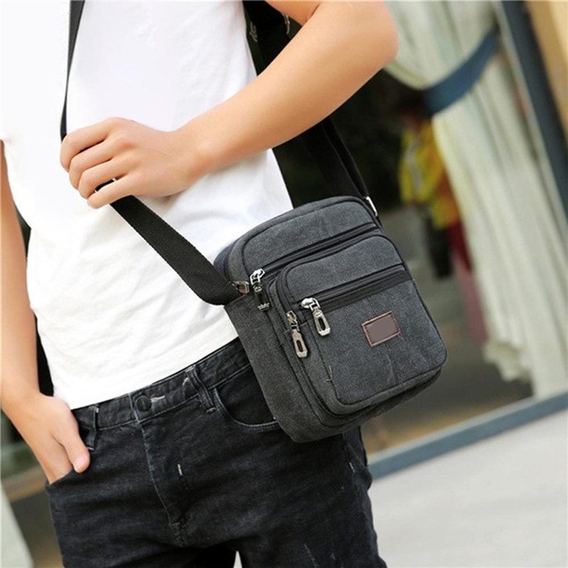 Мужская сумка через плечо для  – обзор и цена Canvas Backpack Casual