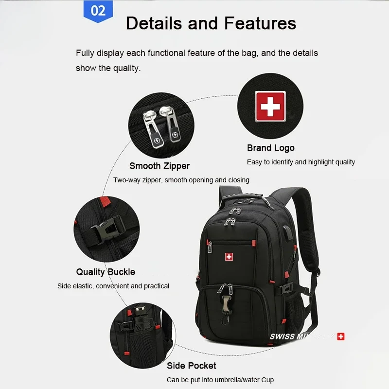 Многофункциональная мужская су – обзор и цена Travel Backpack Anti Theft