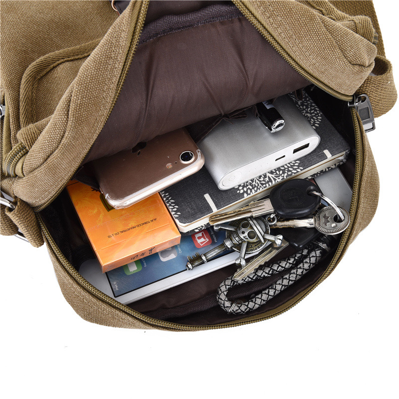 Холщовая сумка, мужская модная – обзор и цена Canvas Backpack Casual