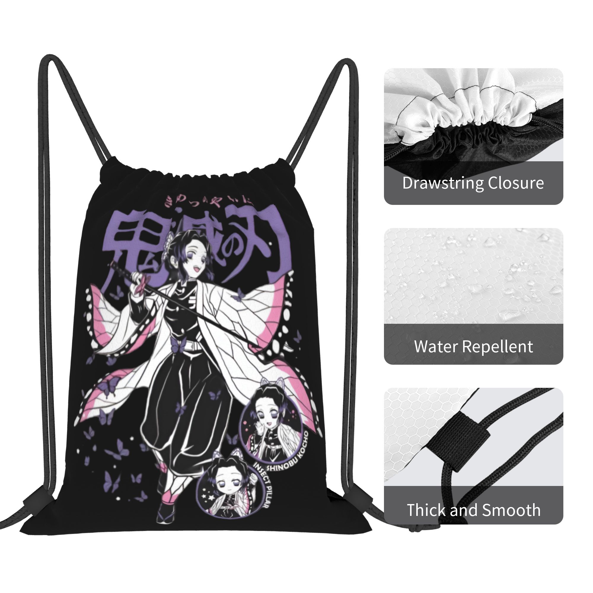 Сумки на шнурке Custom Demon S – обзор и цена Drawstring Gym Bag