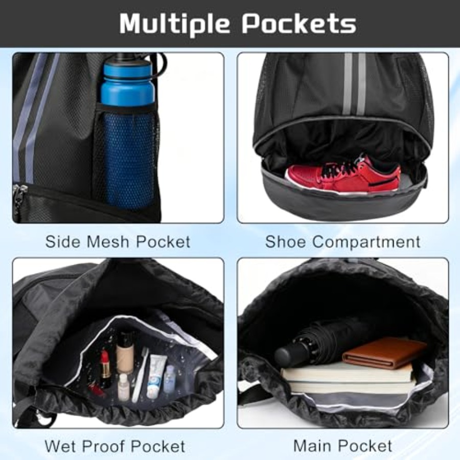 Спортивный рюкзак на шнурках с – обзор и цена Drawstring Gym Bag